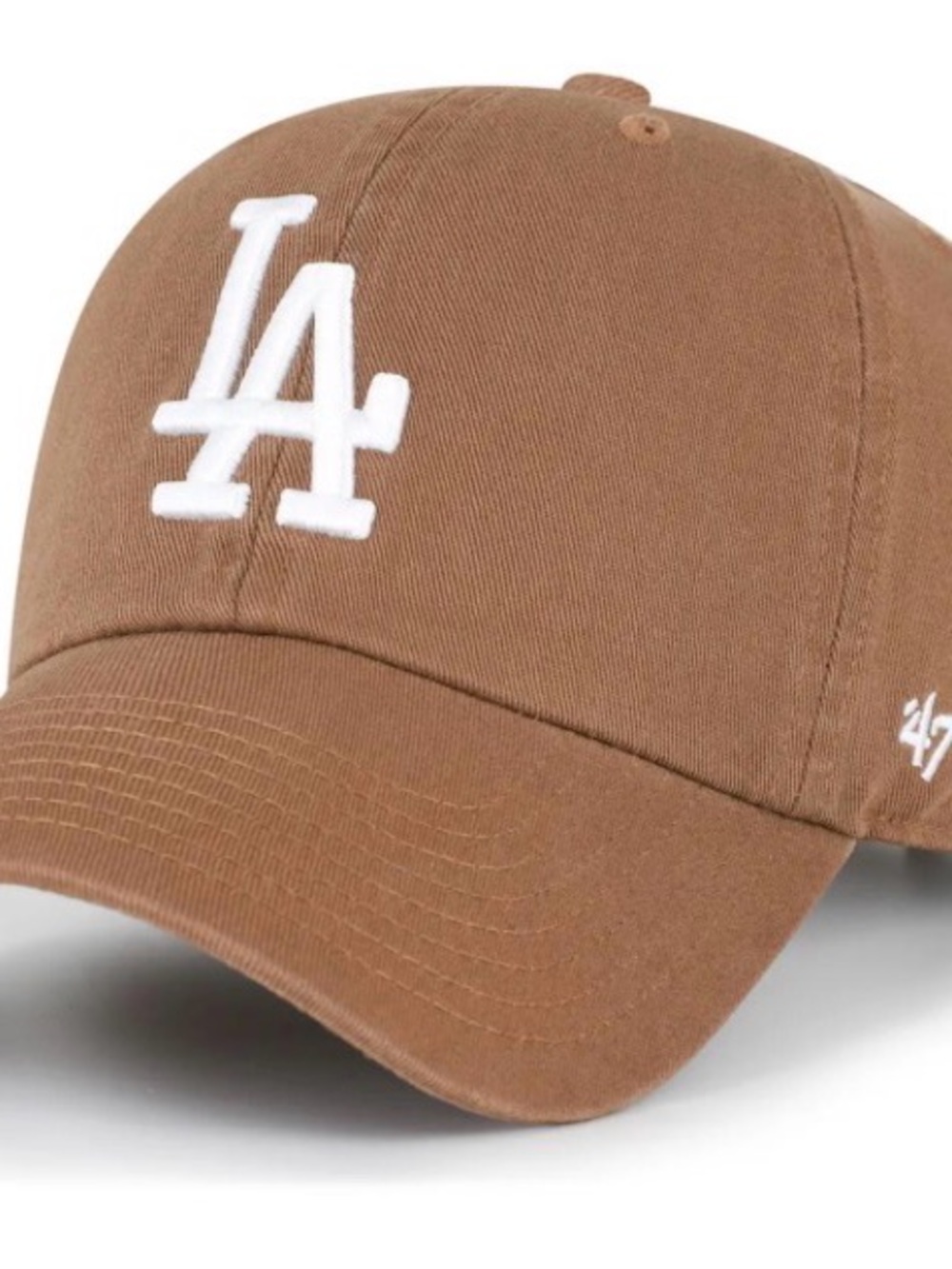 47 LA Logo Baseball Cap - Tan with White Embroidery